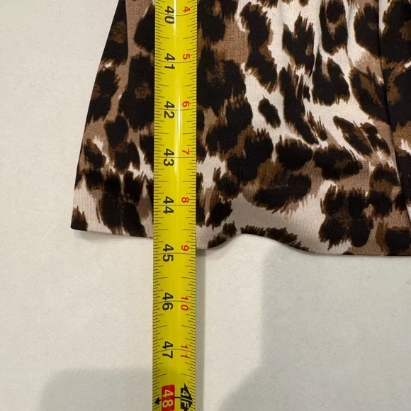 Diane Von Furstenburg Leopard Silk Jersey Print Wrap Dress